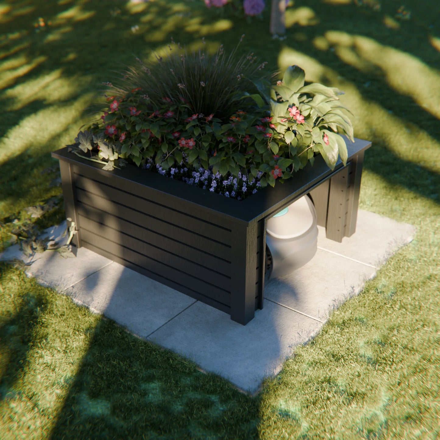 Plantable Robotic Lawn Mower Garage - Länghem