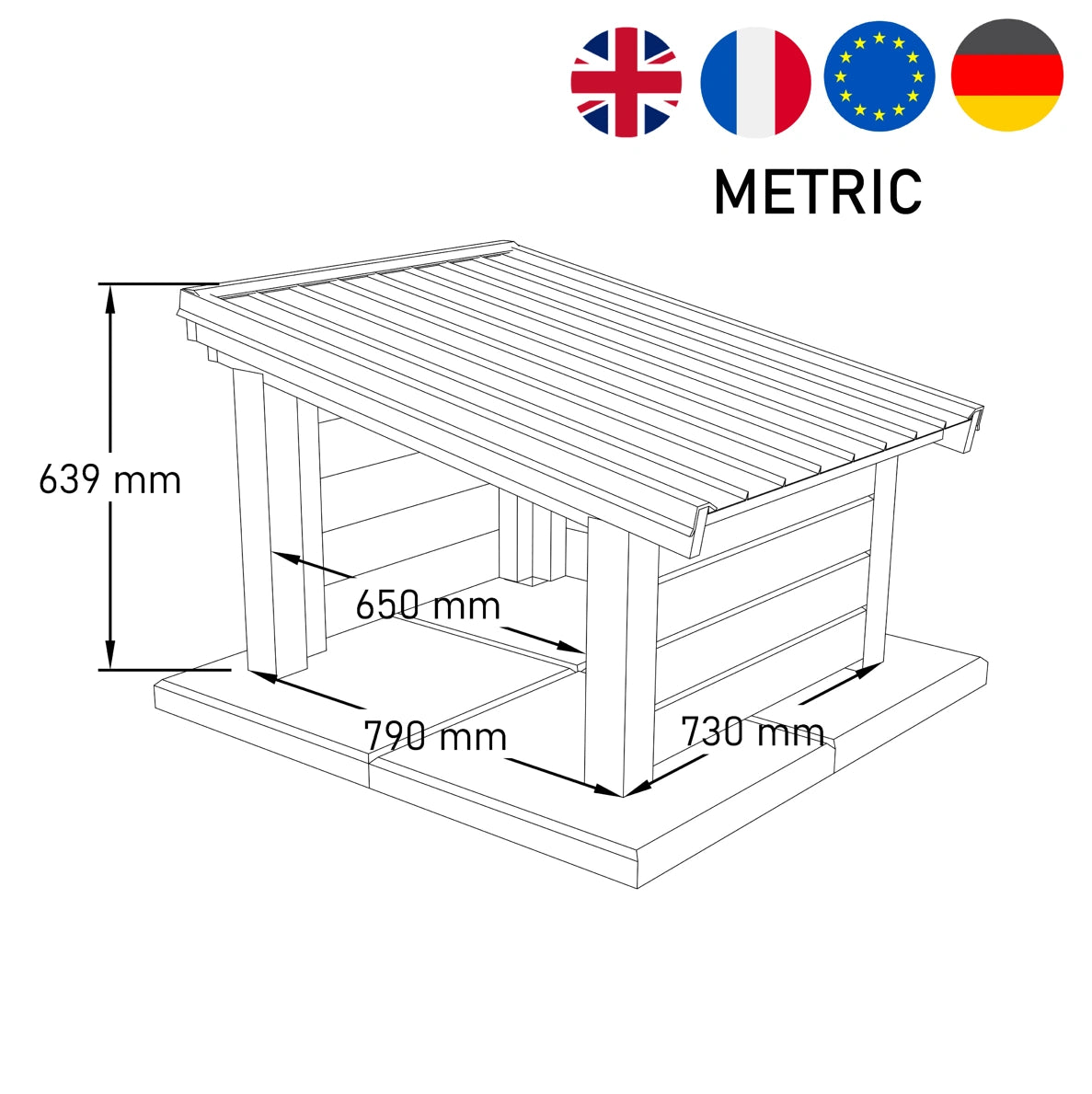 Robotic Lawn Mower Garage - Tranemo
