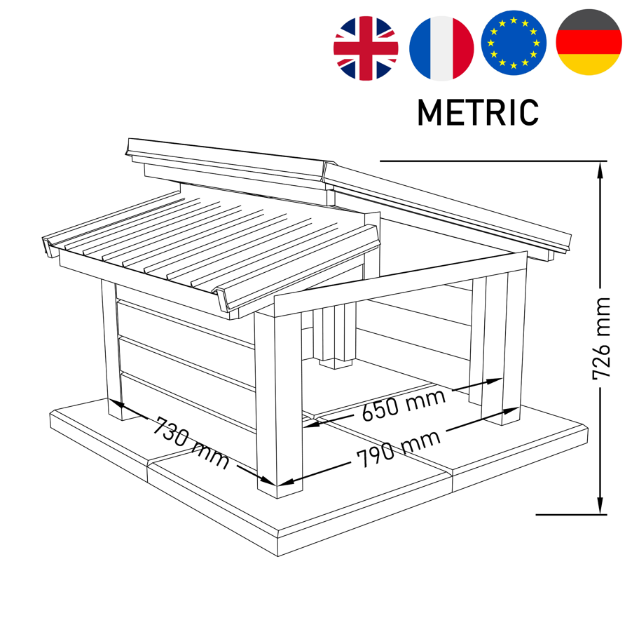 Robotic Lawn Mower Garage - Månstad